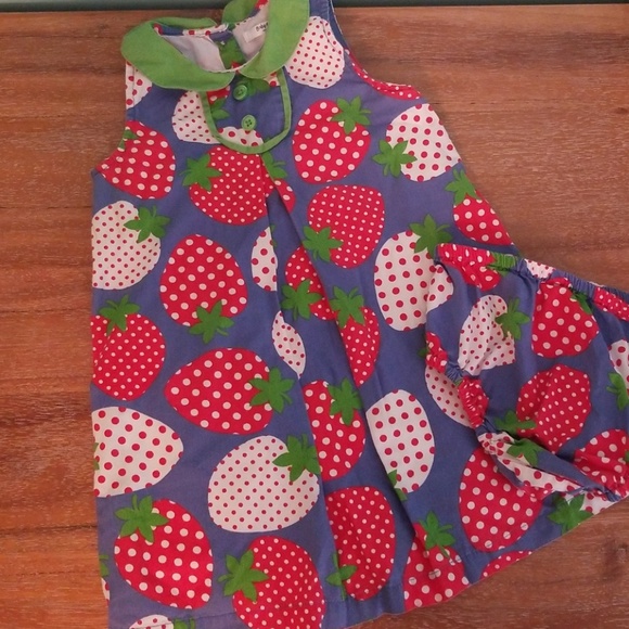 mini boden strawberry dress
